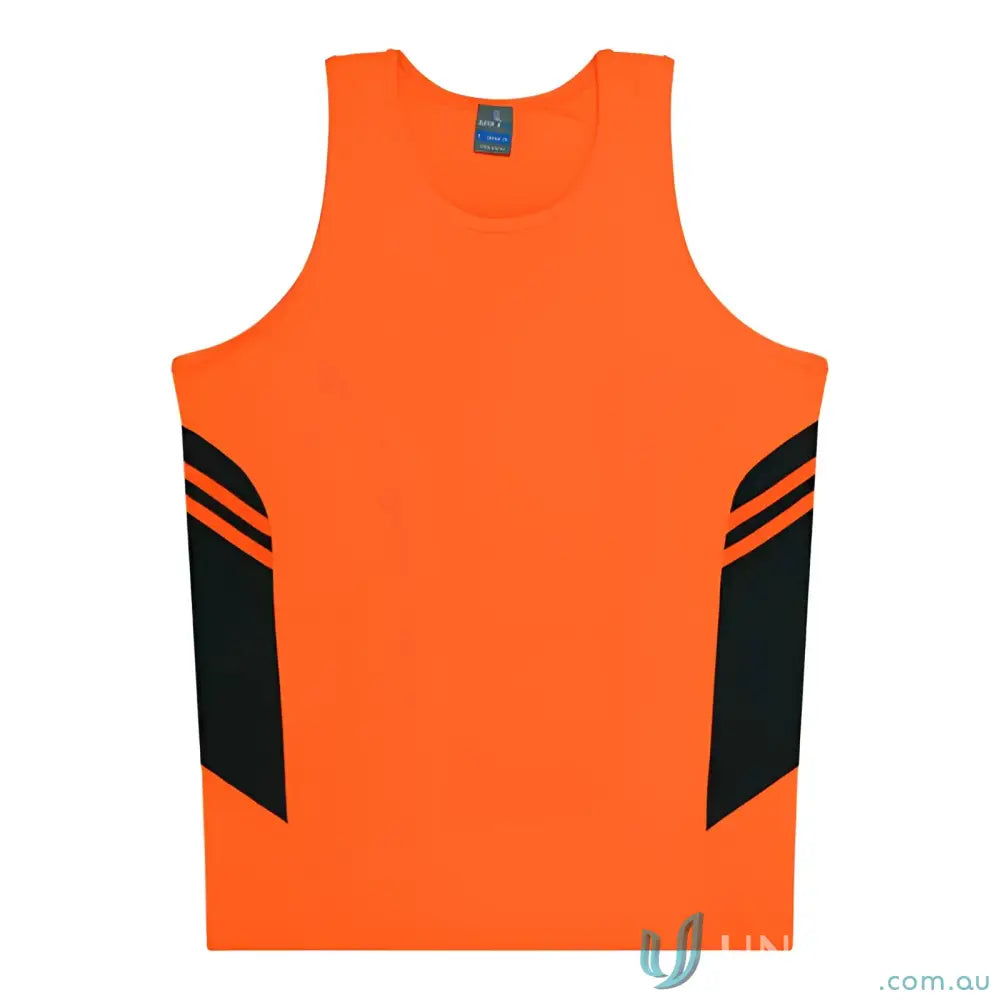 Aussie Pacific 3111 Kids Thames Dark Singlet in Black