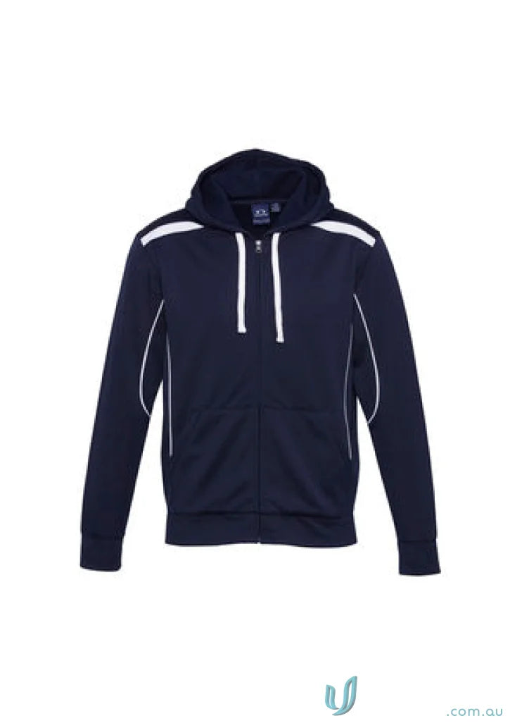 Kids United navy blue contrast hoodie - comfy zip-up sweatshirt for kids United fans