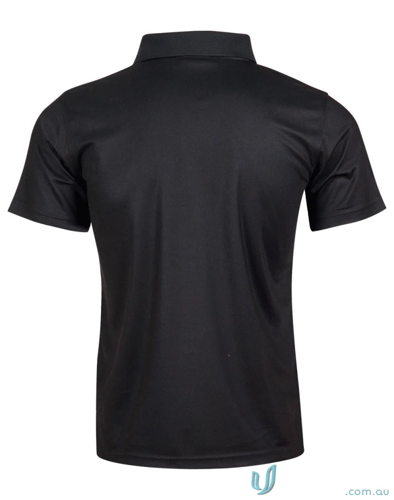 Kids Verve Polo black short-sleeved collar shirt for stylish kids sets and PS81K kids uniforms
