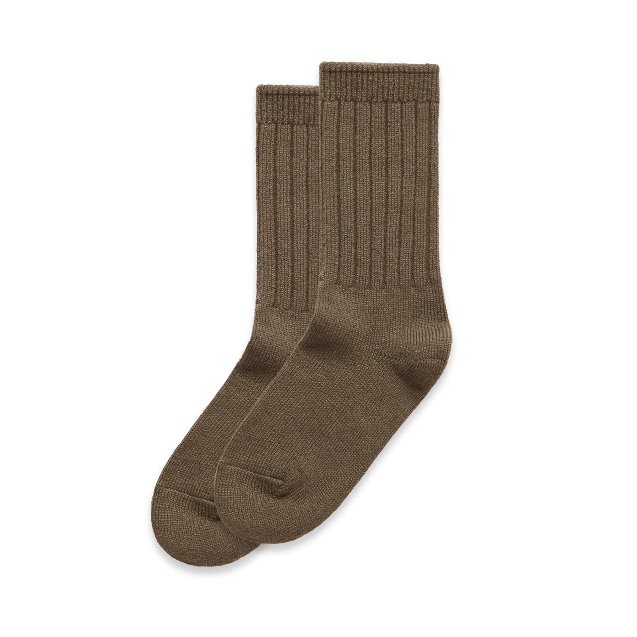 Knit Socks (2 Pairs) 1214 - Walnut