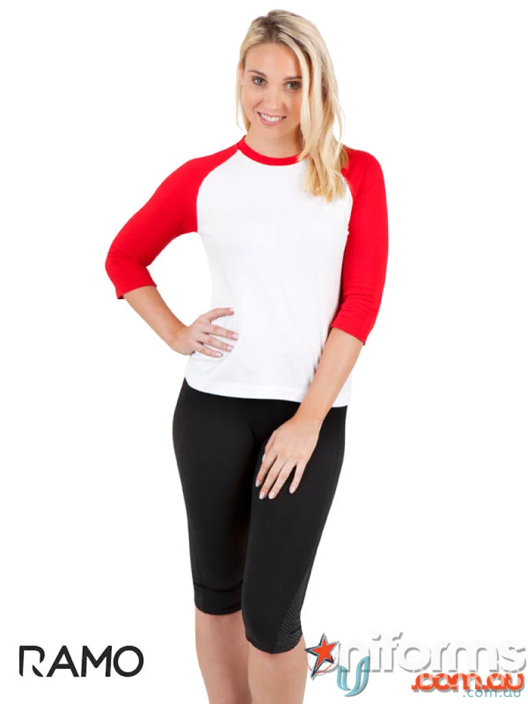 LADIES T-Shirts - Stylish and Comfortable Options for Work and Casual Wear T231RL Ladies 3Qtr Raglan Tee front product image