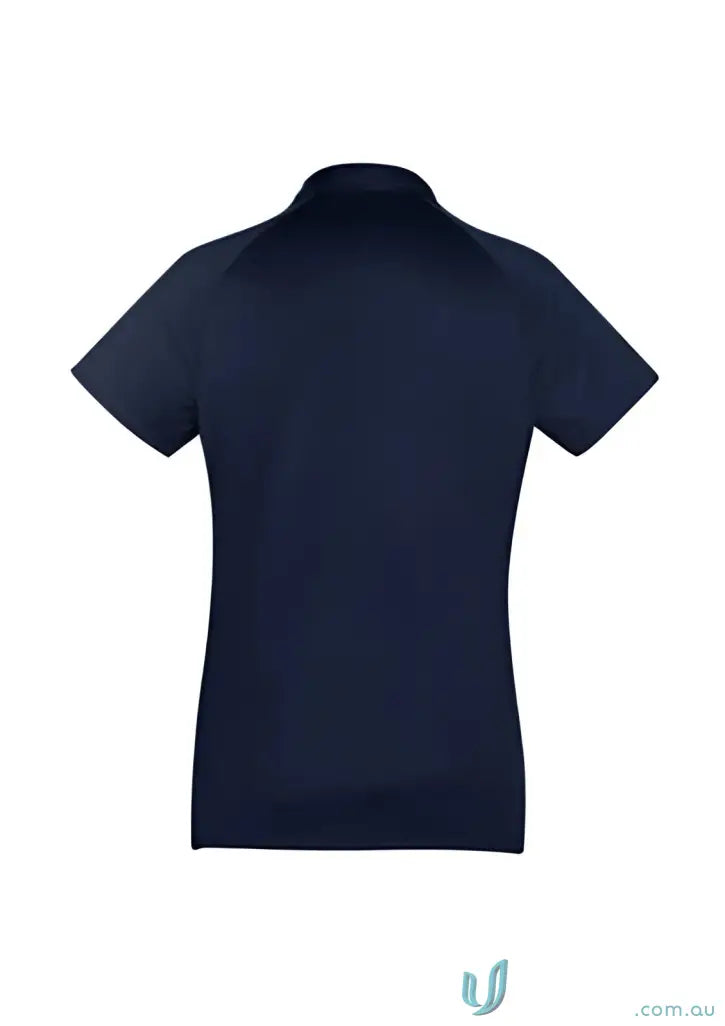 Navy blue short-sleeved Ladies Academy Polo from Biz Collection Ladies P012LS