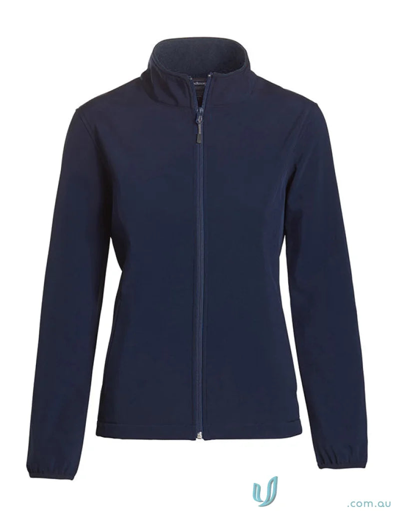 Navy blue Ladies Alta Jacket with bonded soft-shell and cozy microfleece interior