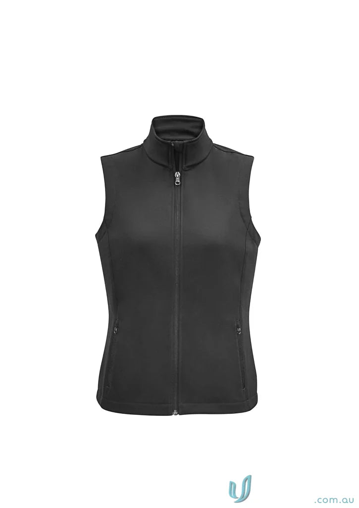 Womens Apex Vest with bonded textured fleece lining and allowing maximum flexibility