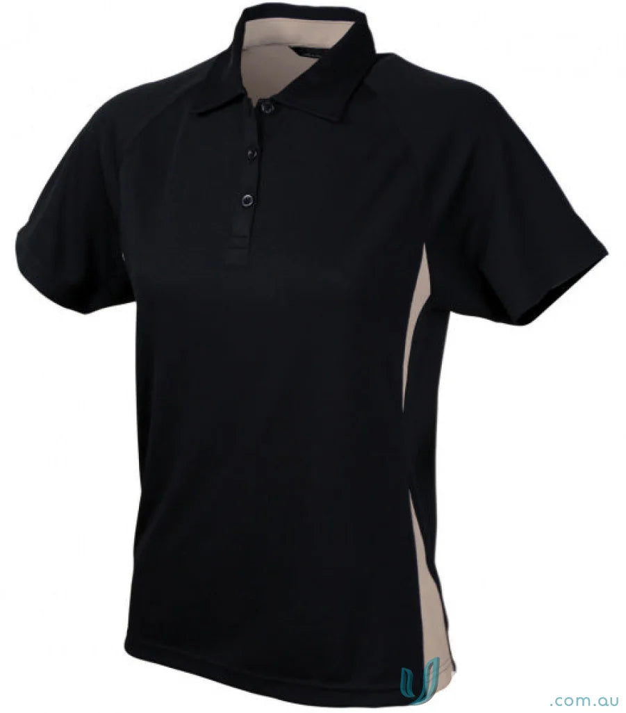 1157-PT 1157-PT-1 Ladies Arctic Polo in Black/Stone
