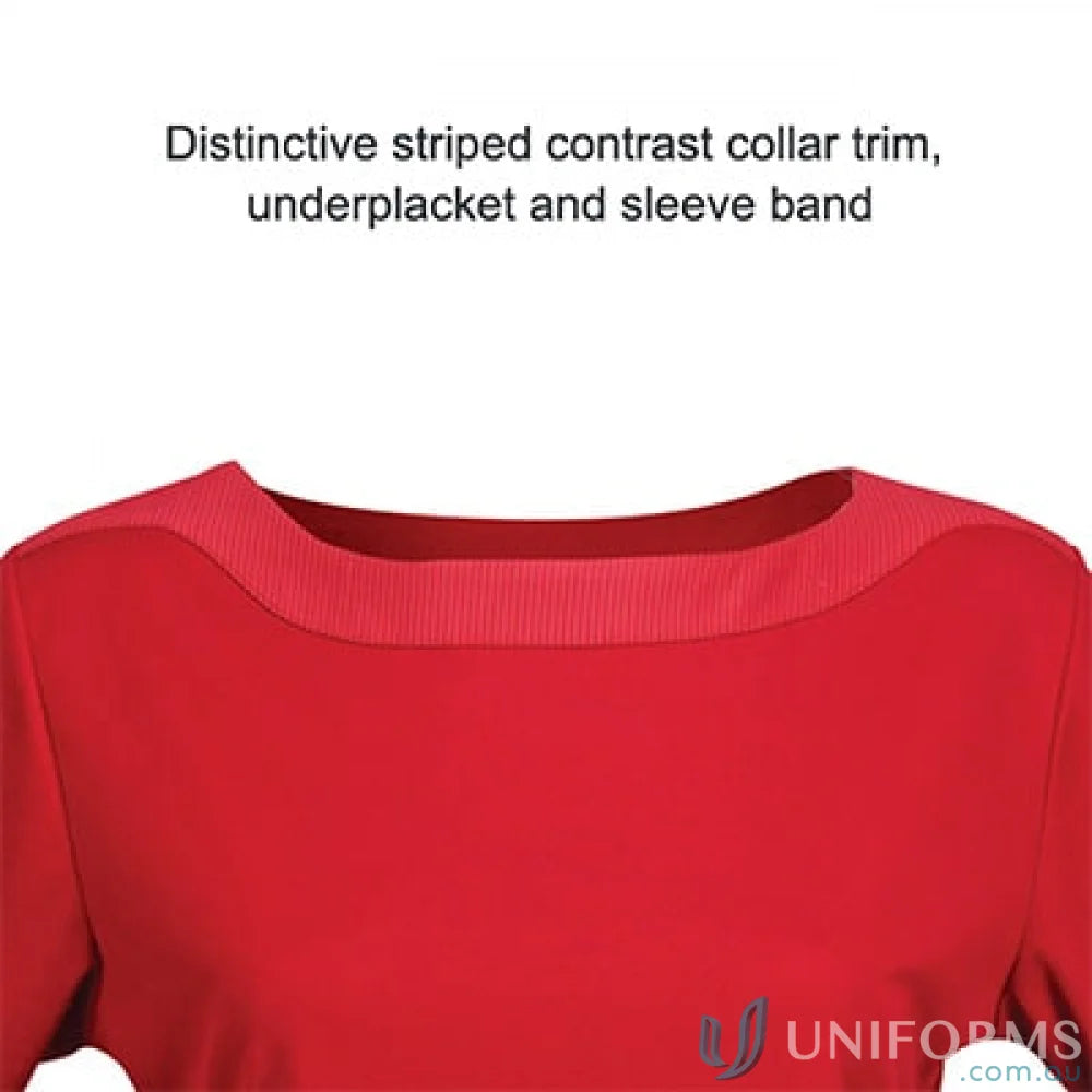 LADIES T-Shirts - Stylish and Comfortable Options for Work and Casual Wear 1259Q Ladies Argent Top in Red
