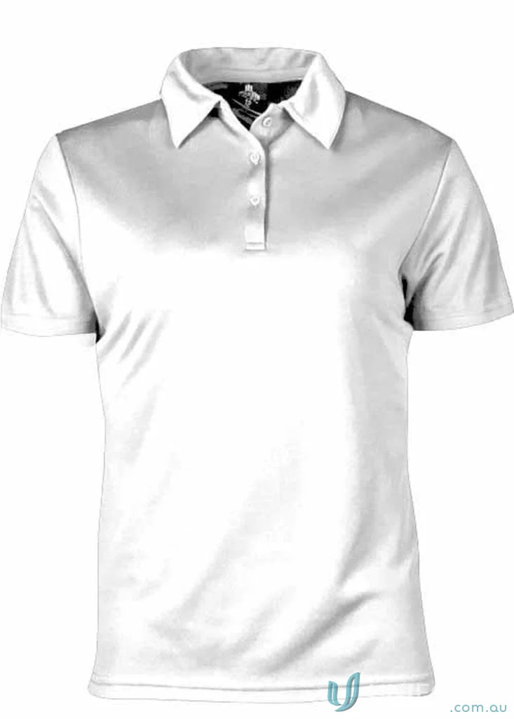 Aussie Pacific 2307 Ladies Botany Polo in White