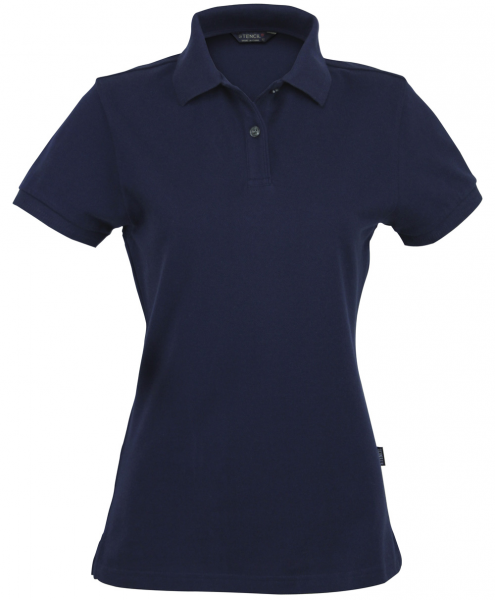 New 7115 Ladies Cotton Traverse Polo in Navy