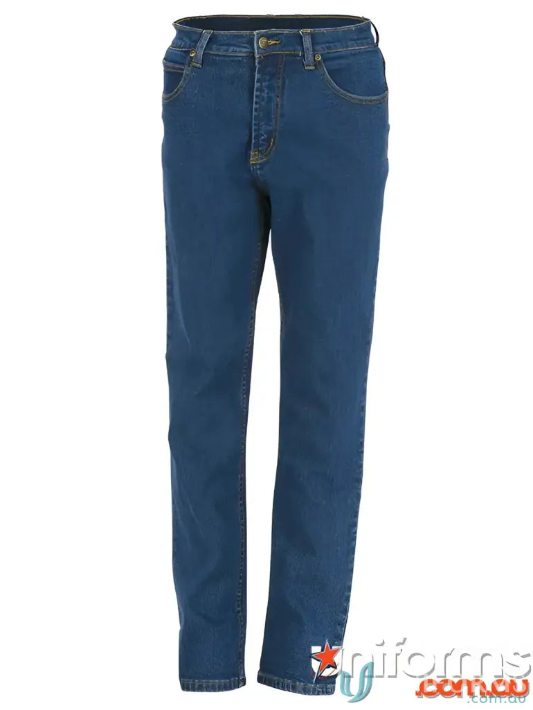 Blue denim stretch jeans for ladies, comfy stretch jeans for a perfect fit