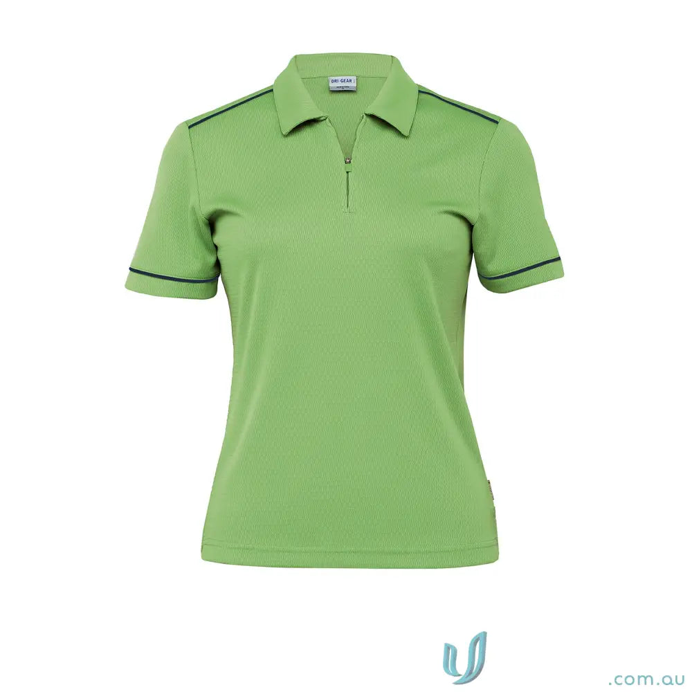 DGMP WDGMP Ladies DriGear Matrix Polo in Lime/Navy