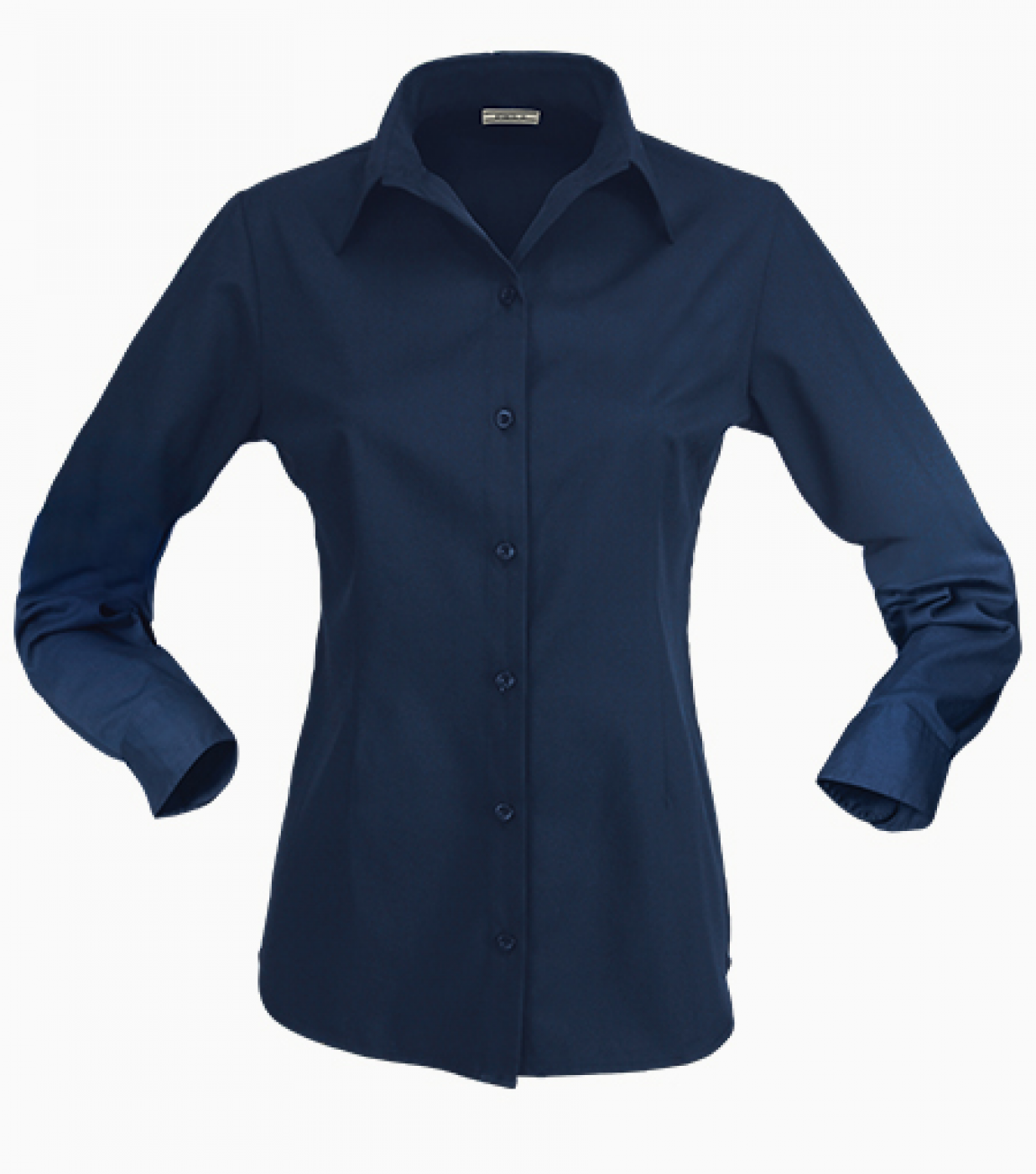easy care shirt 2161L Ladies' Essential Long Sleeve Business Shirt in Navy