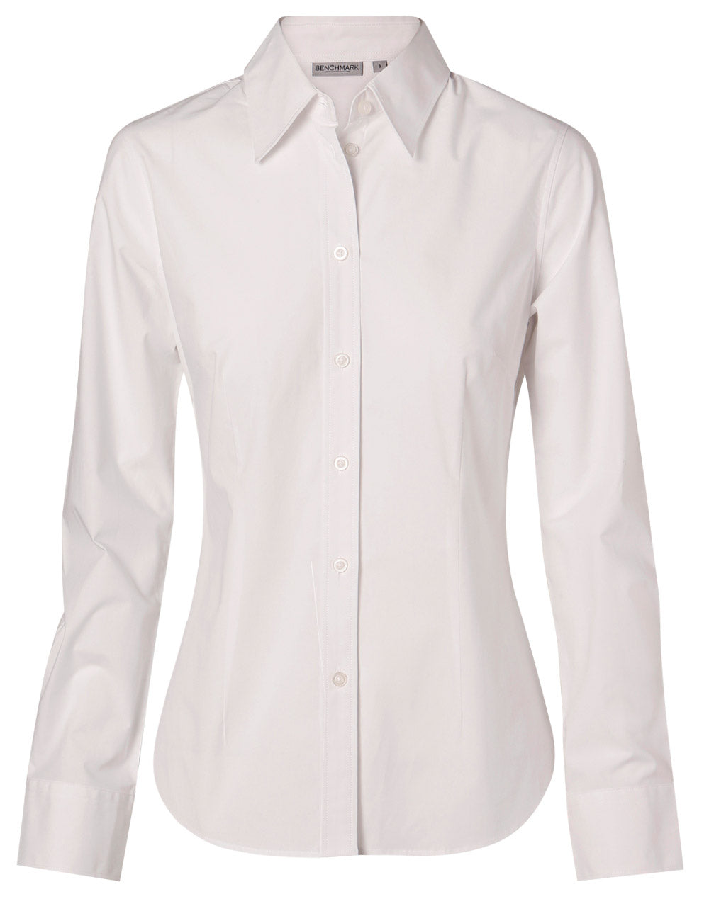 Winning spirit ladies women’s fine twill M8030L shirt front view