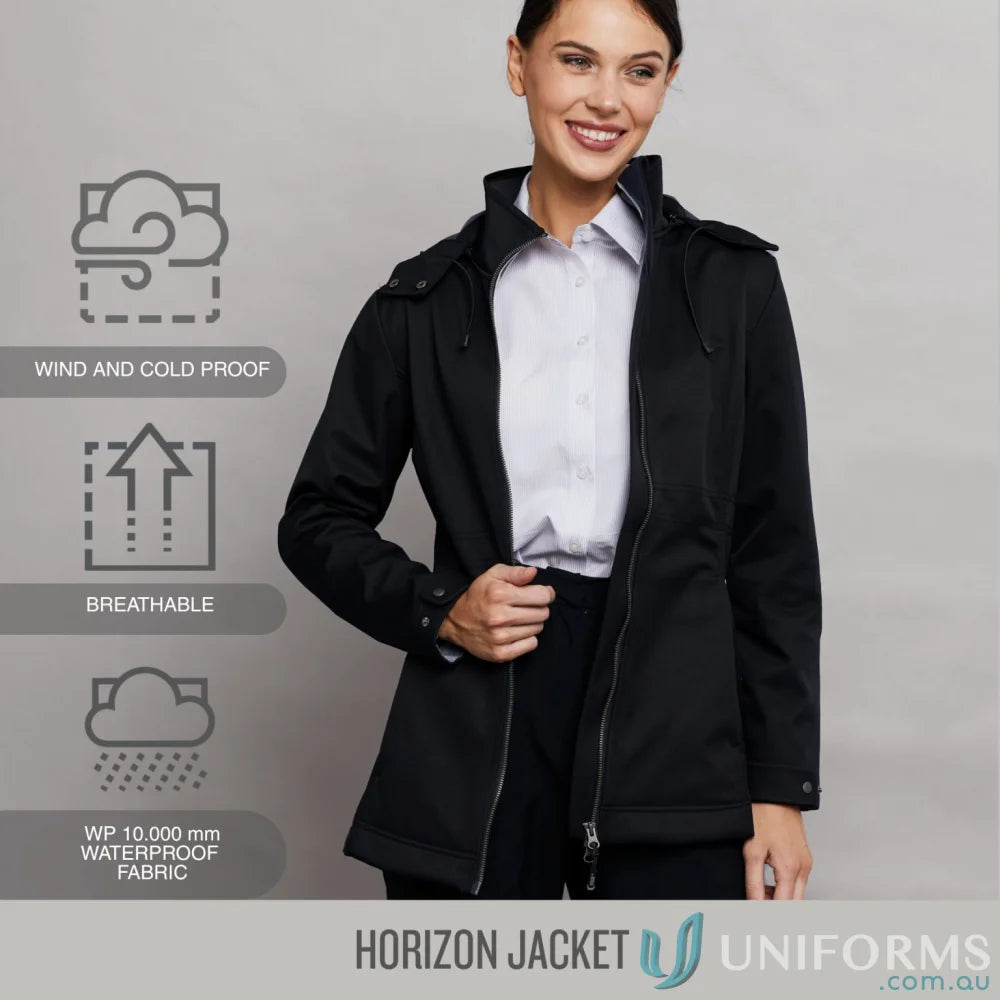 3148-PT 3148-PT-1 Ladies Horizon Jacket in Black