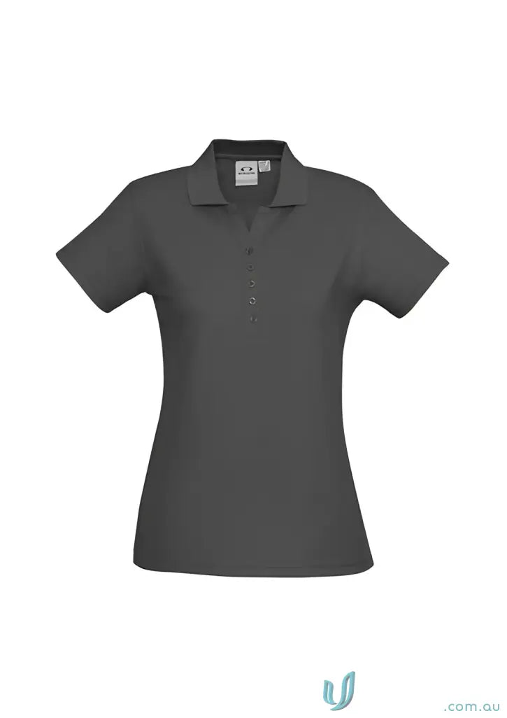 Dark gray Ladies Krue Polo shirt from Talon Polo for the workwear game, ladies talon short style
