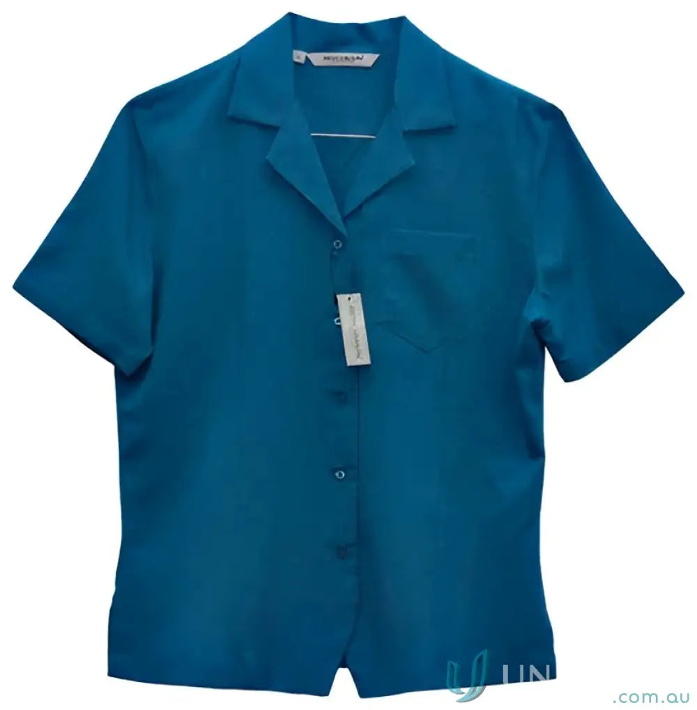 Teal short-sleeved spirit ladies overblouse for womens CoolDry winning spirit ladies style