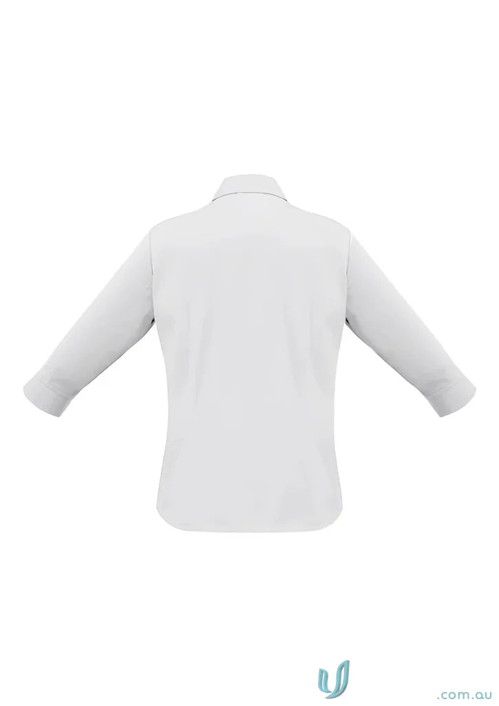 Womens chambray short sleeve shirt from Biz Collection Ladies, perfect for casual style