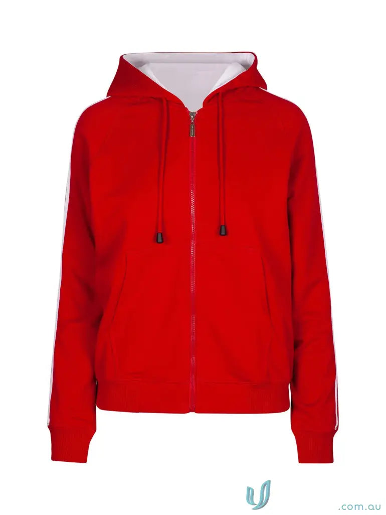 Active Outerwear - Discover the Ultimate Active Outerwear F600UN Ladies Unbrushed Fleece Sweater in Red/White