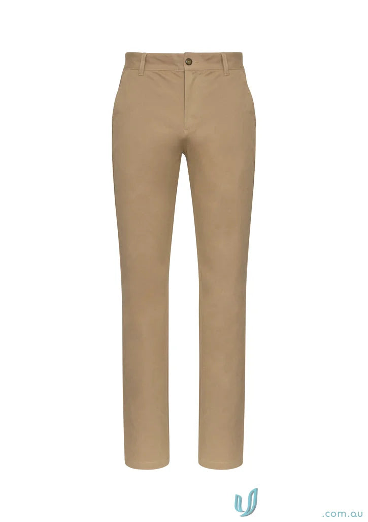 Khaki Lawson Stretch Chino Pants from Biz Collection Mens chino pants style