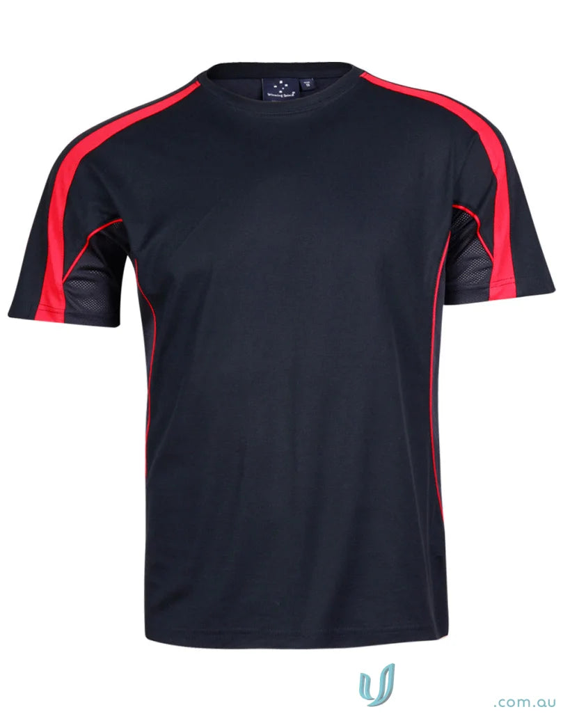 Black and red Legend Tee athletic shirt ideal for uniforms and workwear gear