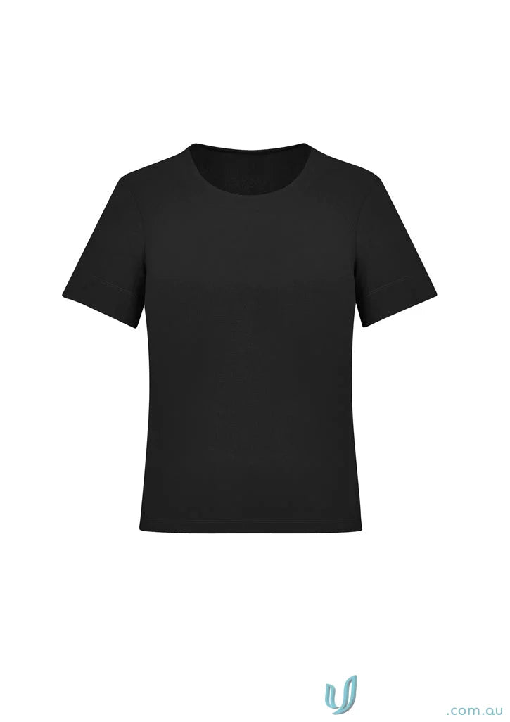 Black women’s marley short sleeve jersey T-shirt CS952LS from Bizcare Marley Soft Jersey