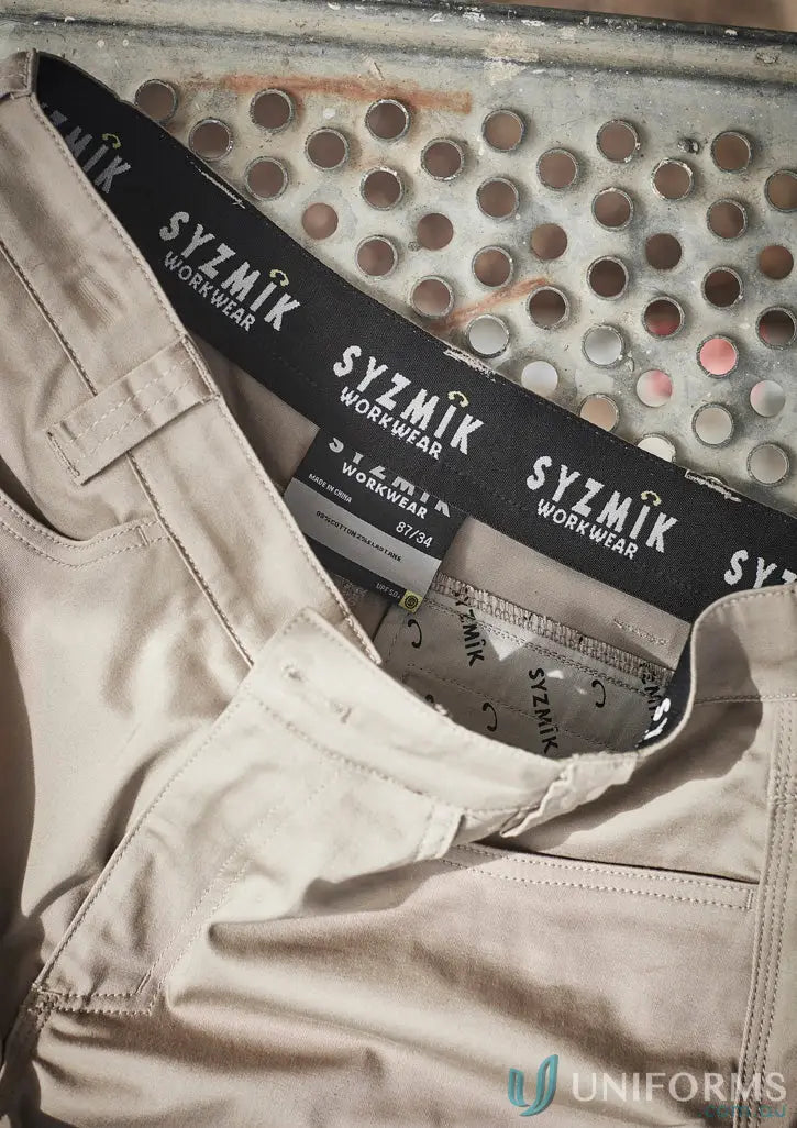 Men’s stretch cargo shorts featuring khaki work pants style for ultimate comfort
