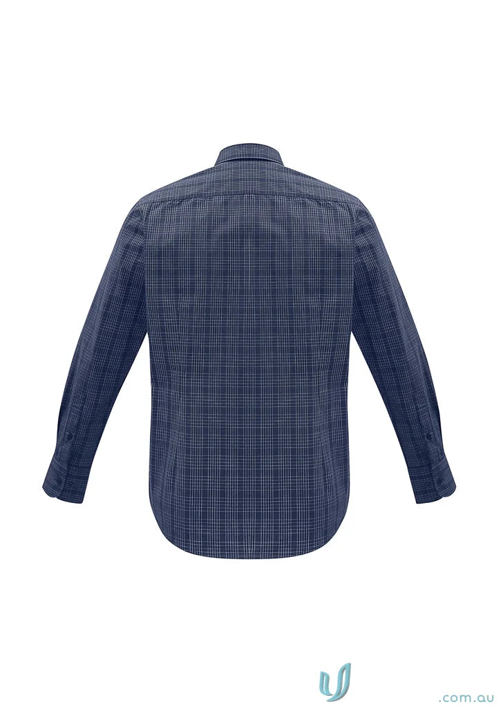 Blue plaid Harper LS Shirt from Biz Collection Mens long sleeve shirt lineup