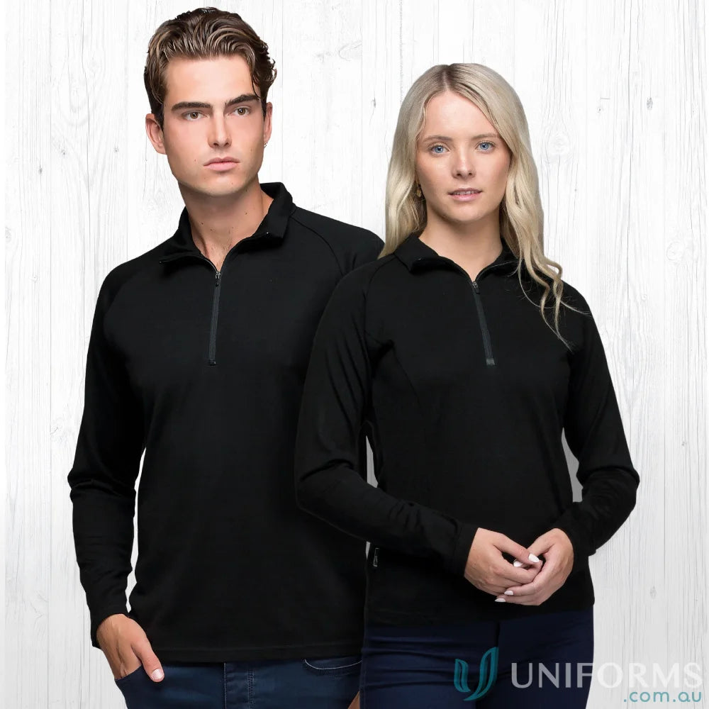 Gear For Life EGMZ Merino GFL Zip Pullover in Black front product image