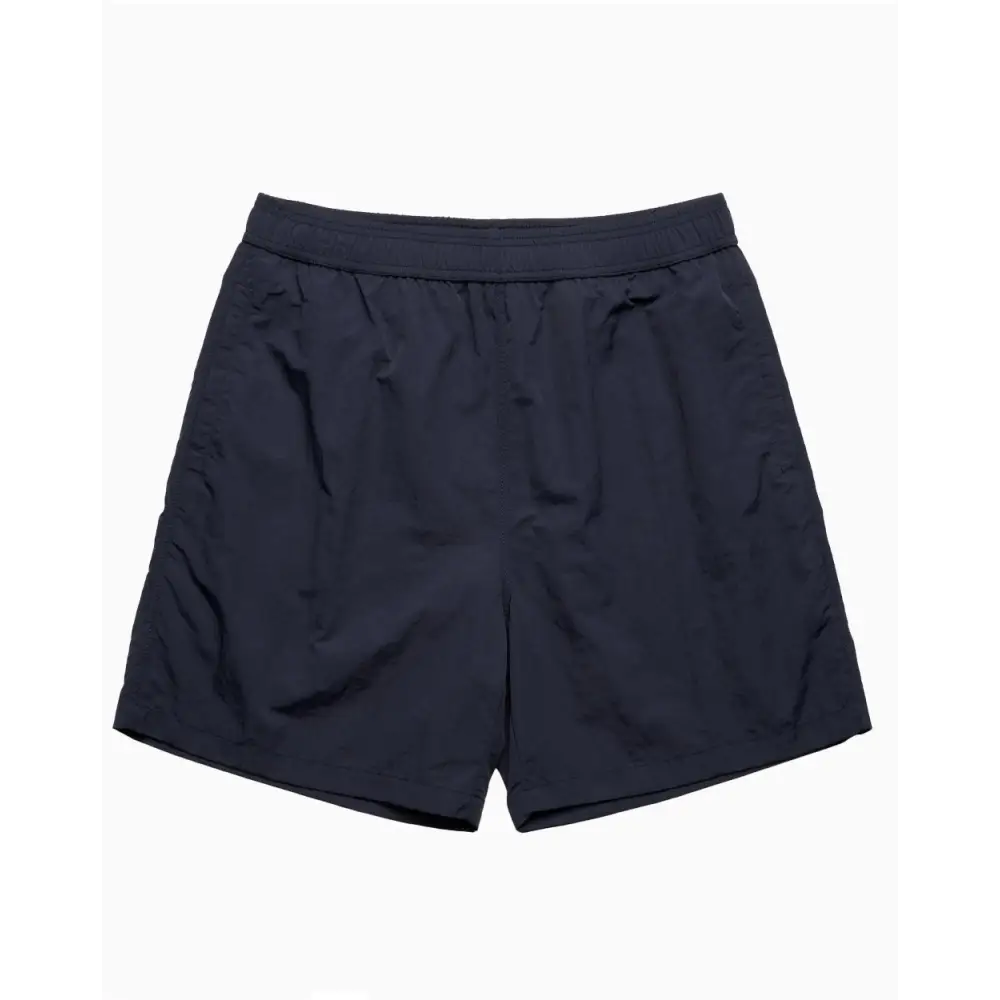 Navy portsea swim shorts in dark navy with relaxed fit and elastic waistband ideal for uniforms and workwear use