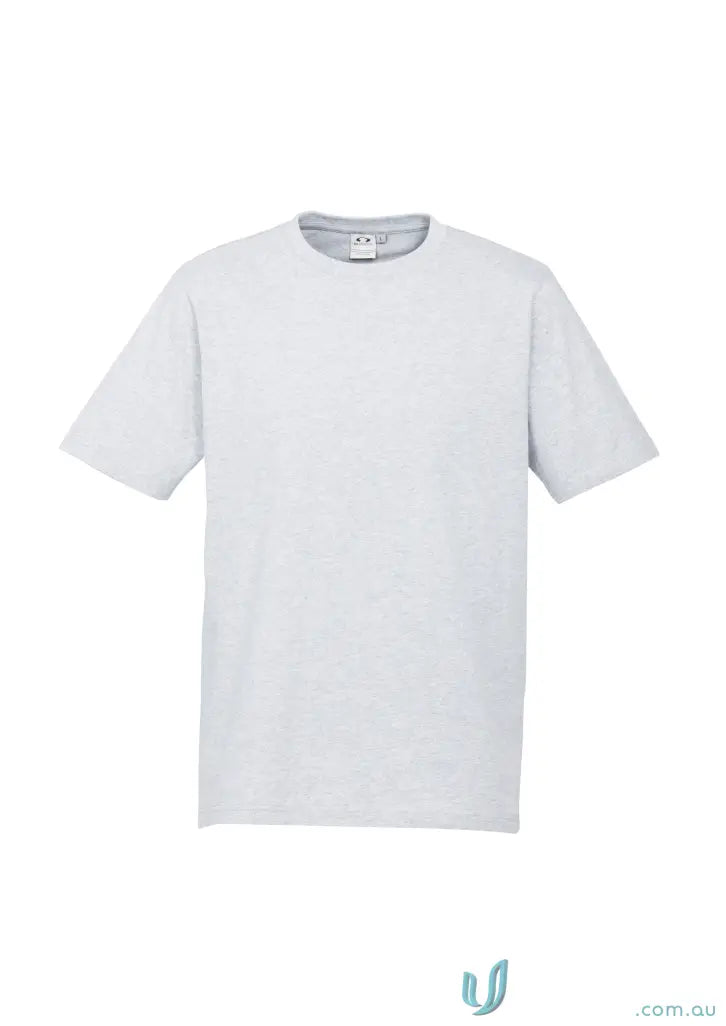 Plain light grey ice tee Newport Tee from Biz Collection, perfect short-sleeve crewneck