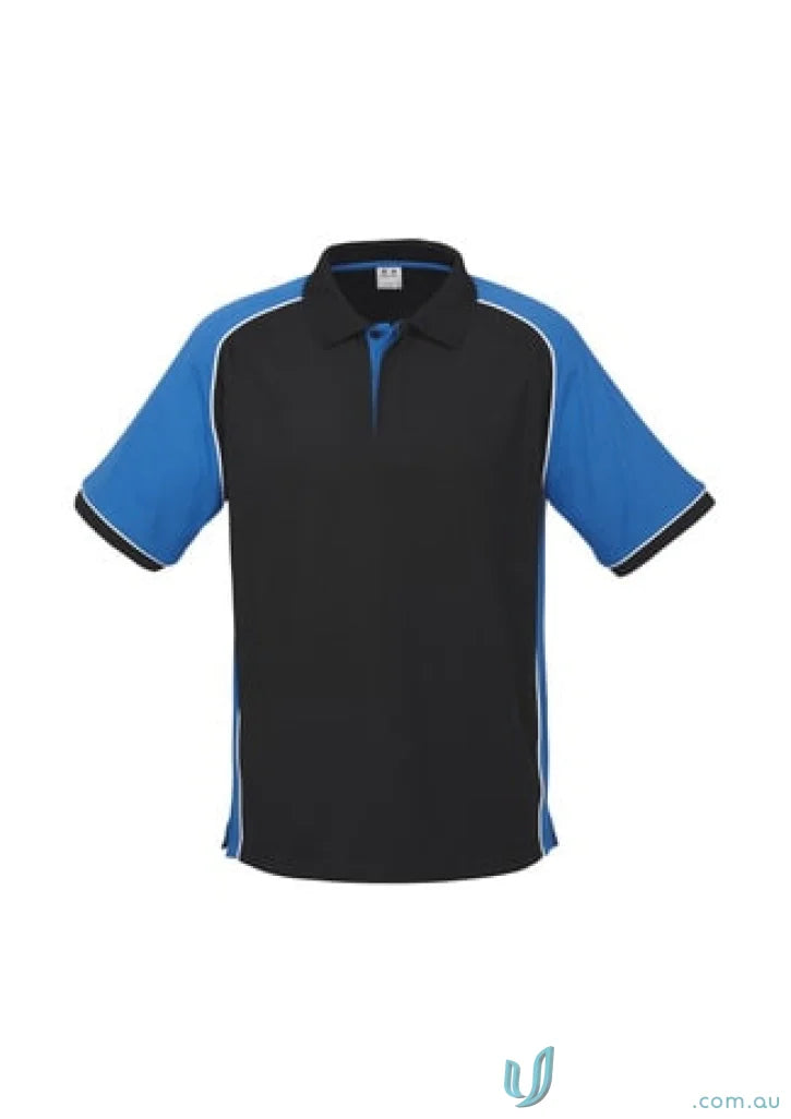Black and blue Nitro Polo shirt from Nitro Short Sleeve Biz Collection for men