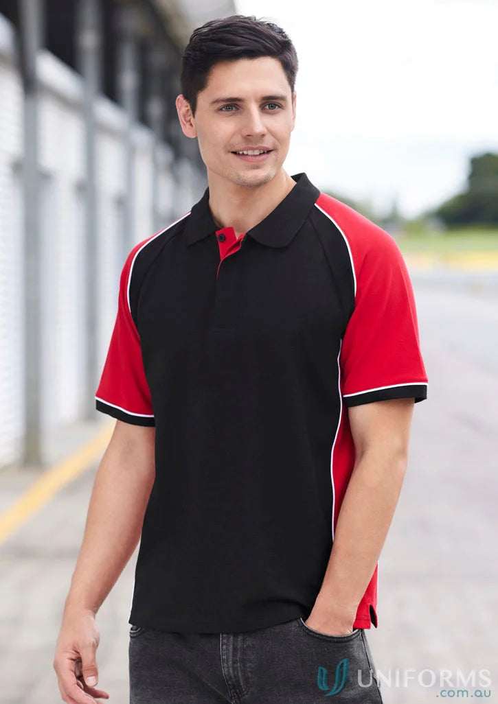 Red and black Nitro Polo shirt from Nitro Short Sleeve Biz Collection for men
