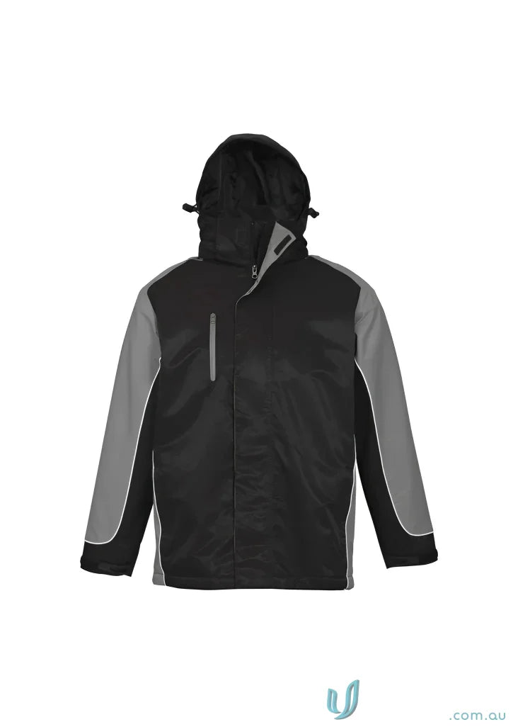 Black and gray Nitro Jacket J10110 from Biz Collection Unisex, unisex Nitro jacket style