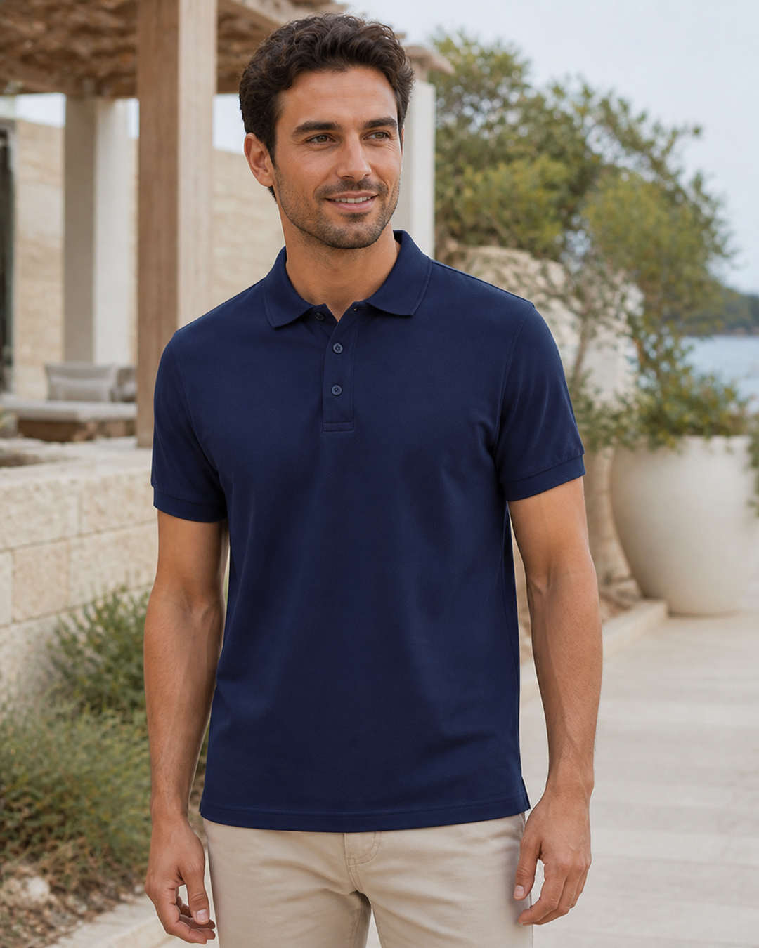 Oceanic Polo on male model