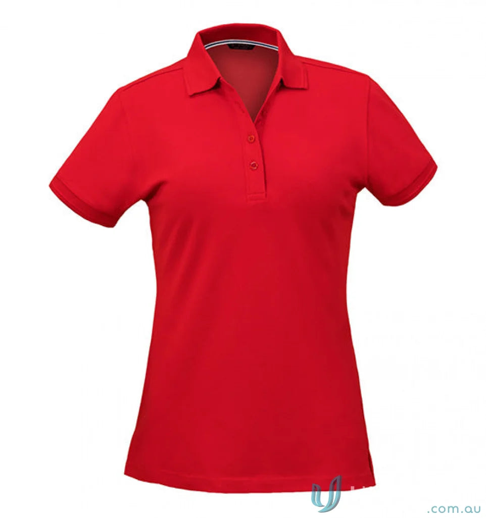 1165-PT 1165 Ladies Oceanic Polo in Red