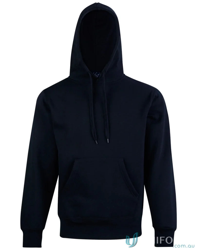 Navy blue Passion Fleece Hoodie with hood lining, part of FL09 Spirit Unisex line