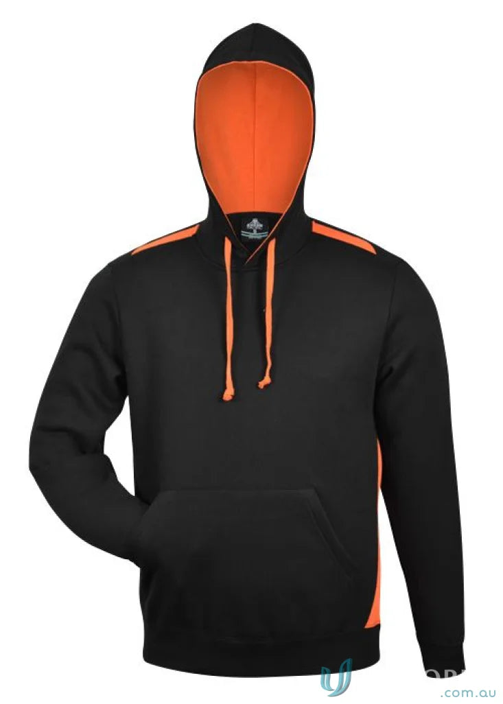 Black and orange Paterson Hoodie, perfect for casual workwear and uniforms