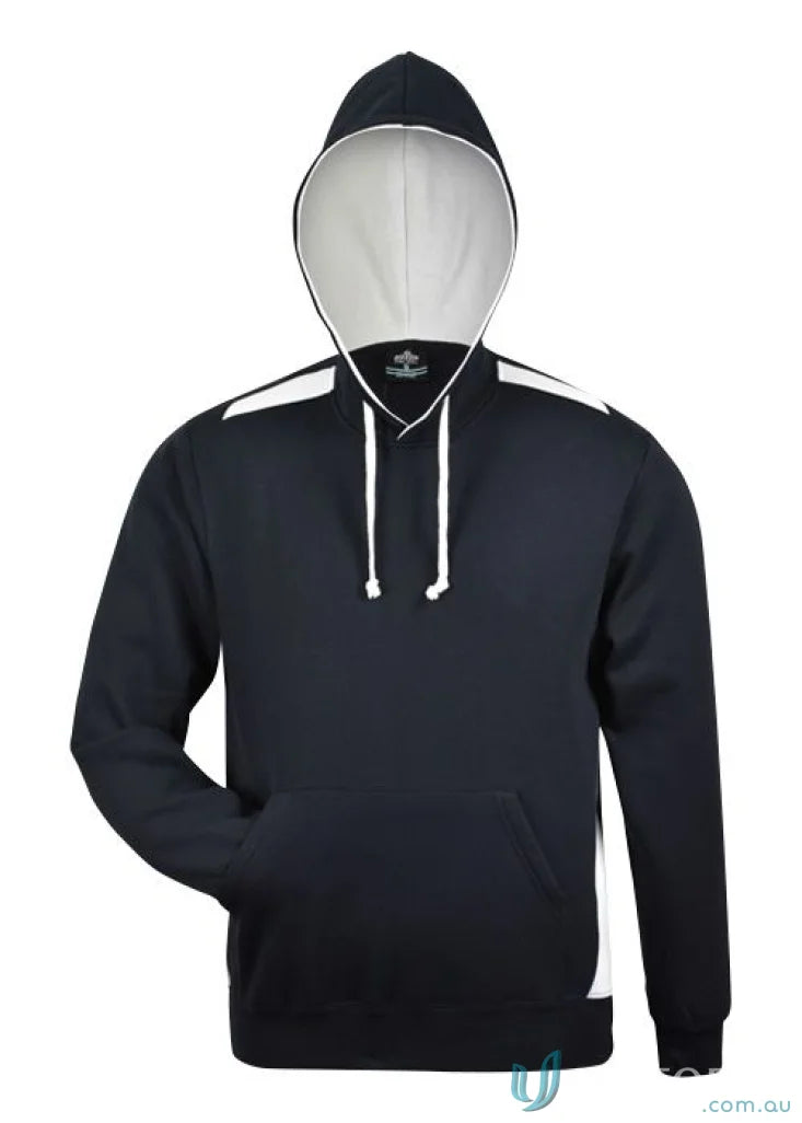Black and white hooded sweatshirt from Paterson Hoodie, perfect workwear or uniform piece