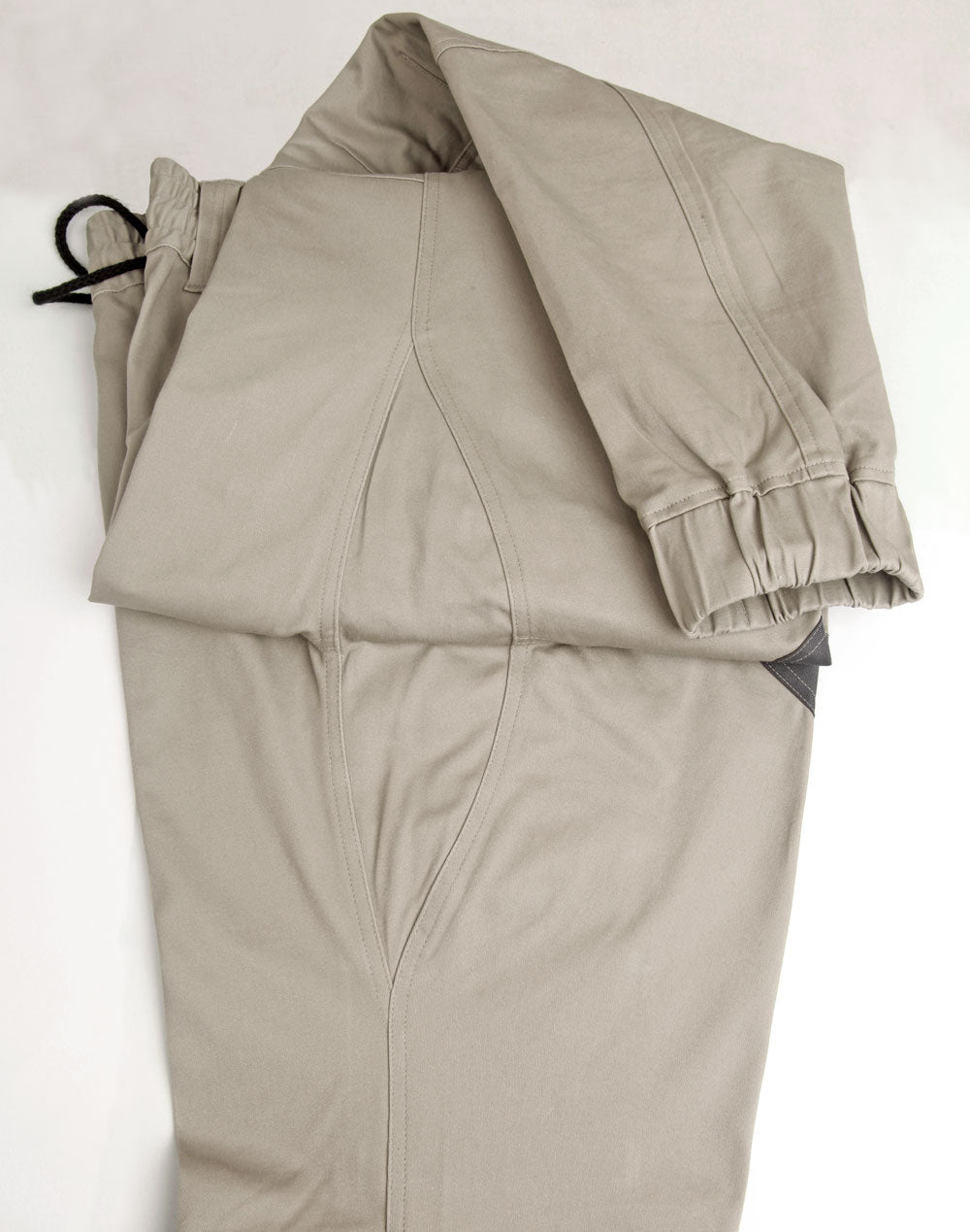 PLANETT unisex cotton stretch drill cuffed work pants in beige