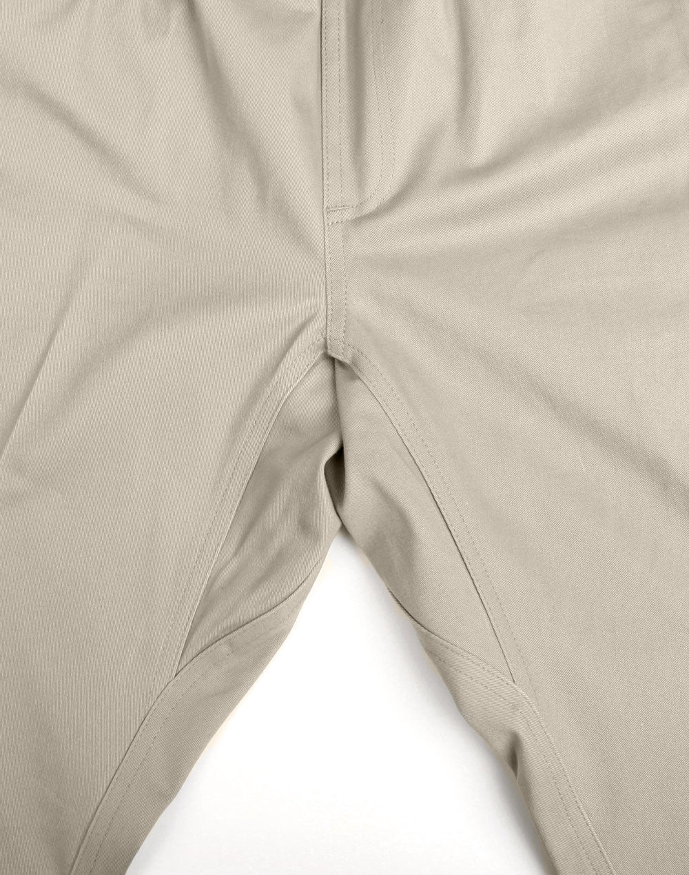 Khaki PLANETT unisex cotton stretch drill cuffed work pants