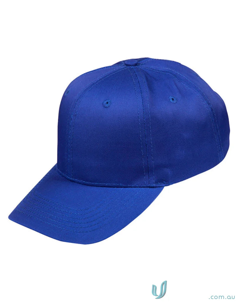 Blue Polycotton Twill Cap from Spirit Polycotton Twill collection, ch13 polycotton style