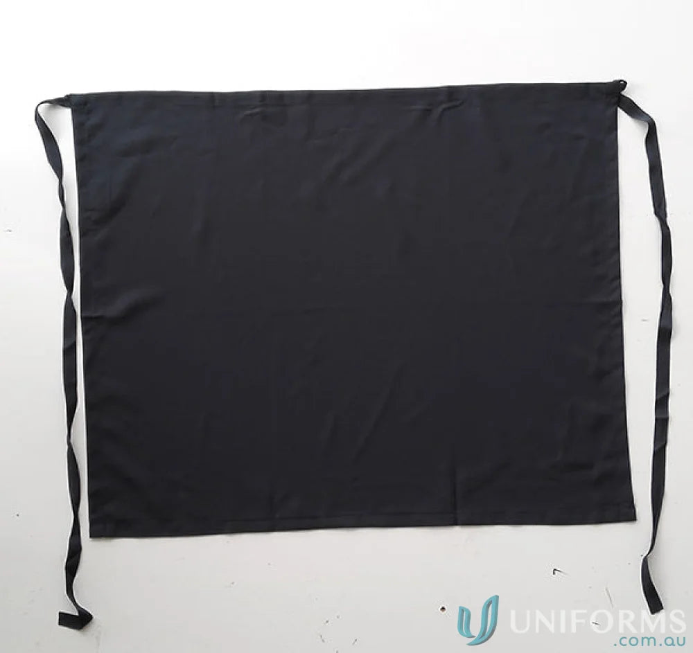 Bocini WA0678 Polyester Drill Half Apron Without Pocket in Black