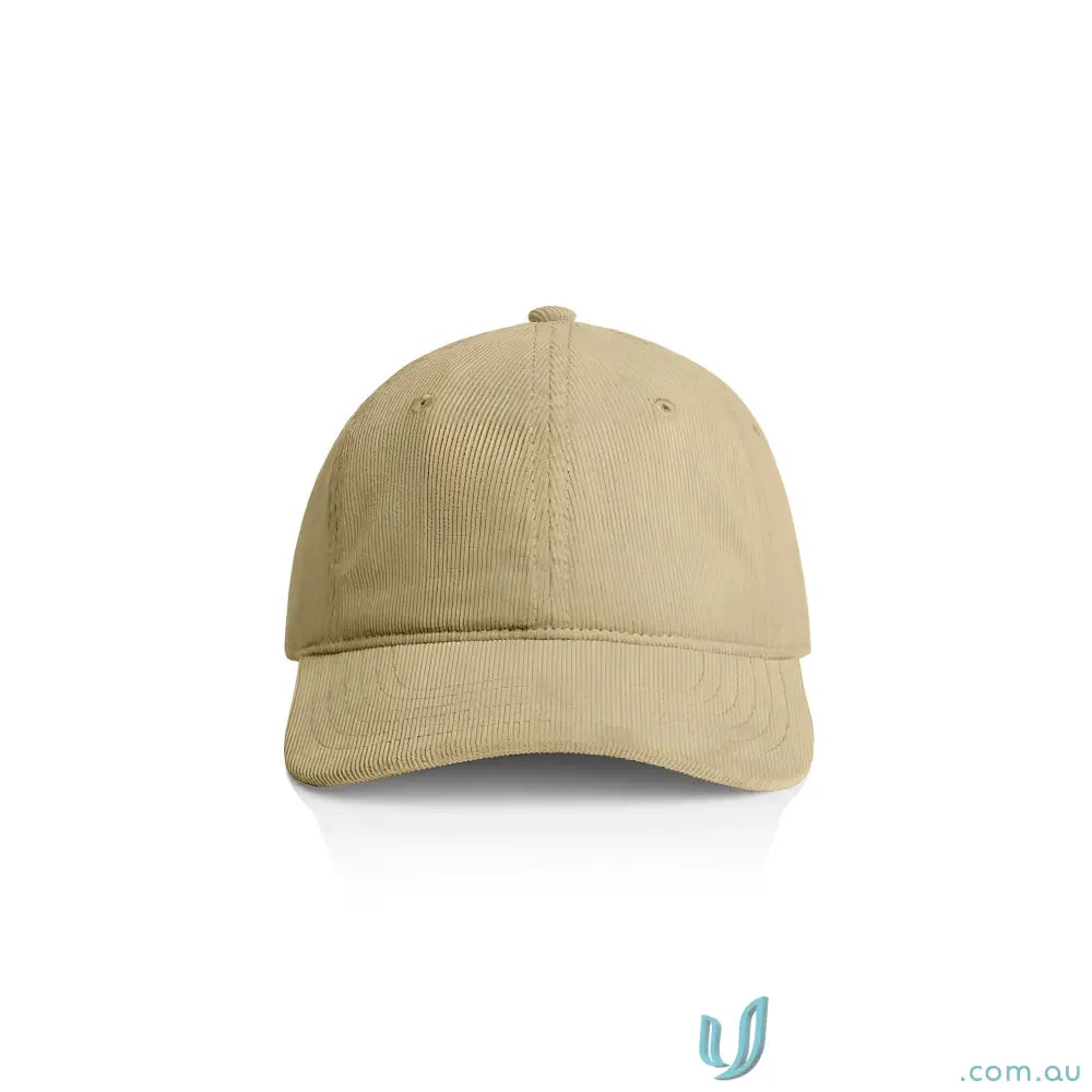 Plain light brown cotton 16-wale Partridge Access Cord Cap with adjustable fastener