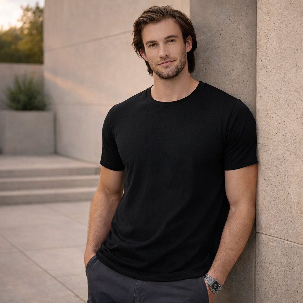Black Premium Brighton Tee short-sleeve cotton t-shirt