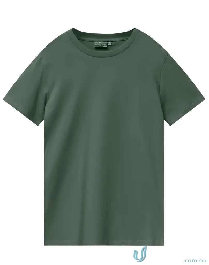 Olive green Brighton Premium Cotton Crew Neck T-Shirt from the Winning Spirit Premium Tee collection