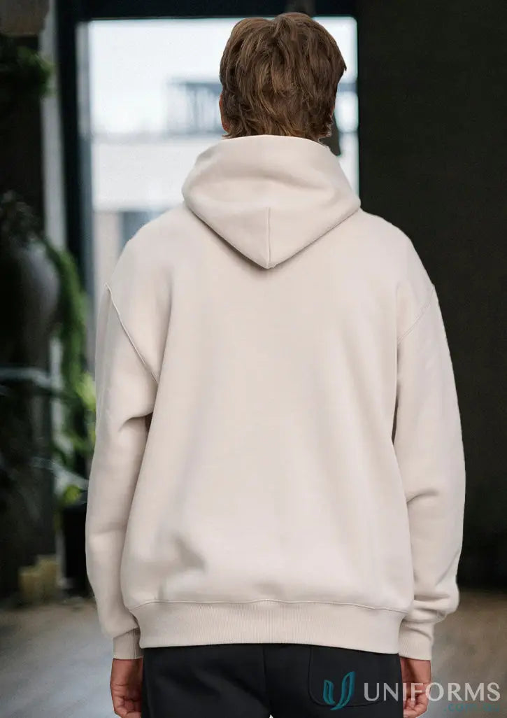 Beige oversized fleece hoodie from Premium Fleece Oversized Hoodie collection