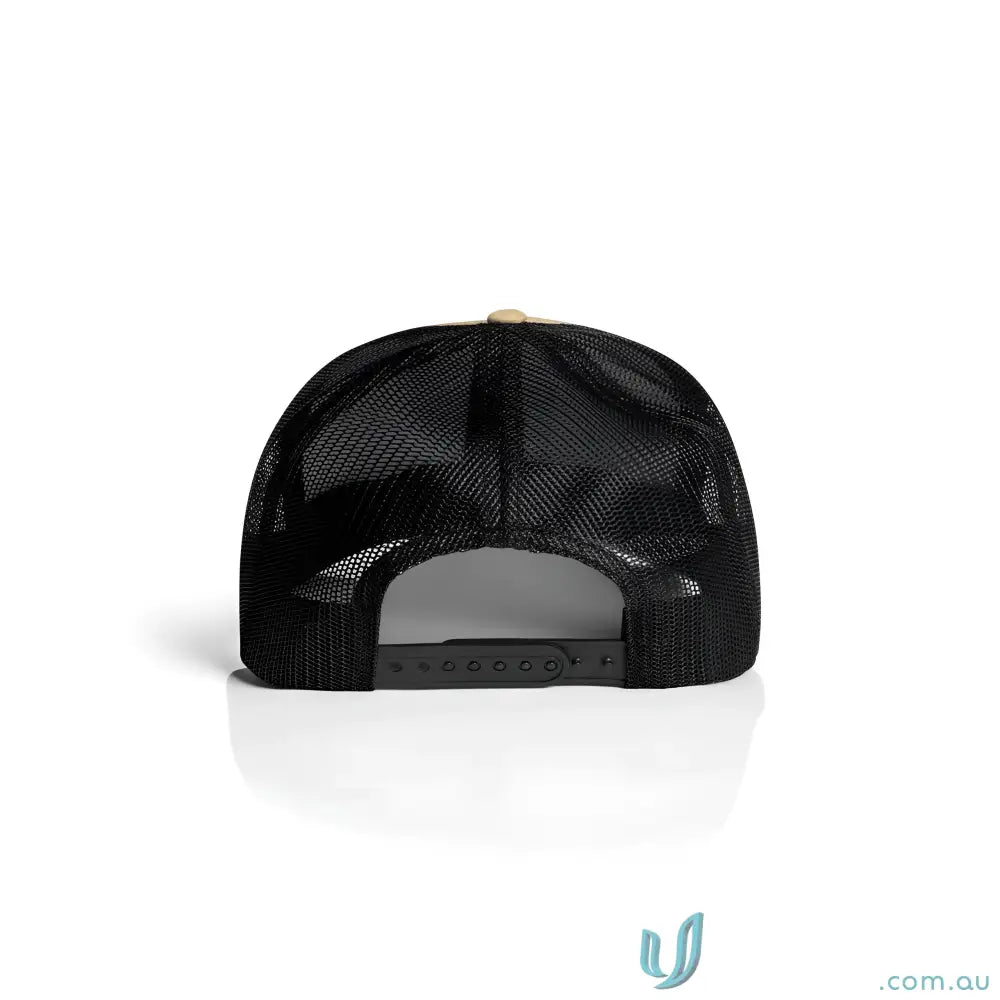 Premium Mesh Contrast Trucker Cap with recycled polyester mesh and curved peak