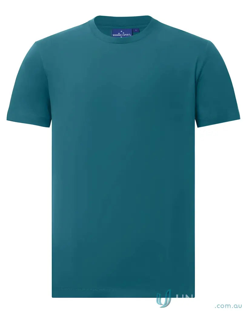 Teal winning spirit premium cotton face tee from Premium Mornington T-Shirt