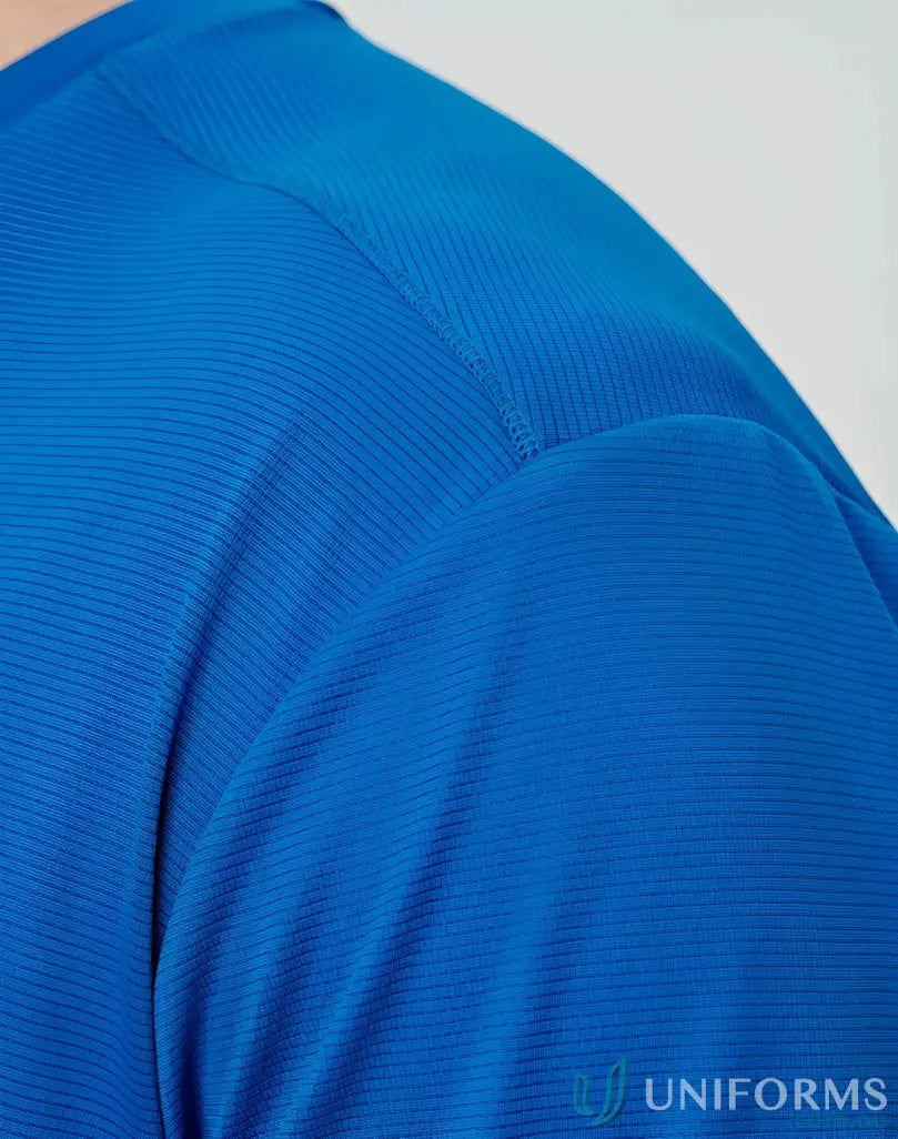 Royal blue RapidCool Ultra Light Tee with textured fabric and shoulder stitching