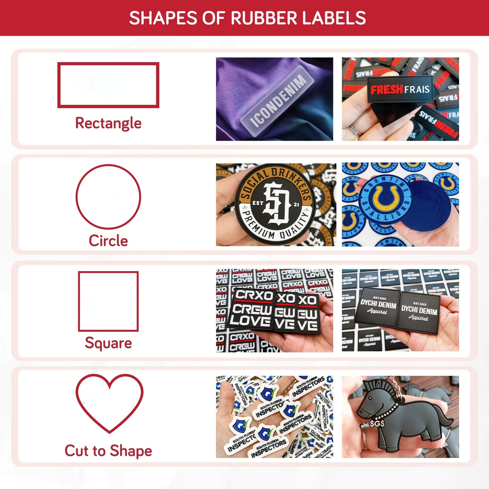Sew-In Rubber Labels