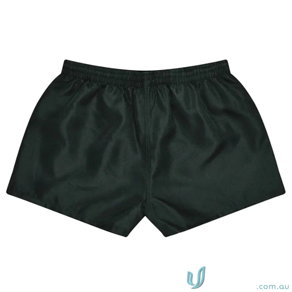 Black athletic shorts from Rugby Mens Shorts, great for uniforms and active workwear